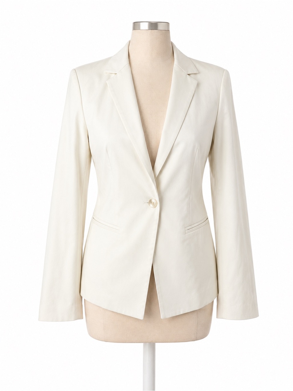 Express Suit Tailored Blazer, Size 1/2. Y2K. Great Condition. Pale Stone Color.